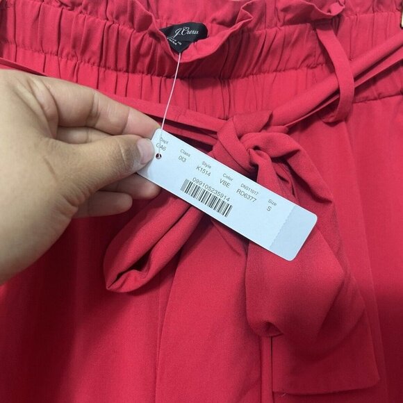 J Crew Womens Pull On Red Shorts Size S NWT - Picture 5 of 9